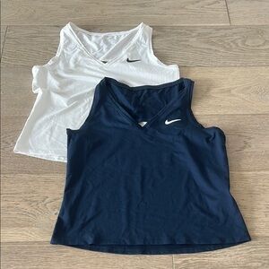 Nike Blue and white Tank Tops LOT OF TWO